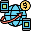 Money transfer icon 64x64