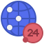 24 hours icon 64x64