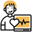 Heart rate icon 64x64