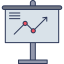 Line graph icon 64x64
