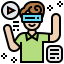 Virtual reality icon 64x64
