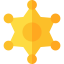 Sheriff badge icon 64x64