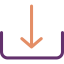 Down arrow icon 64x64