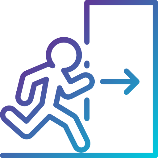 Fire exit icon
