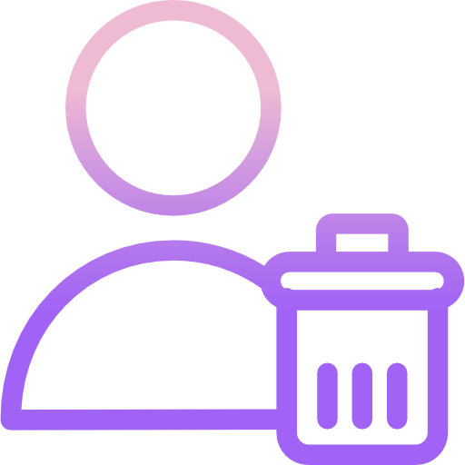 Delete user icon