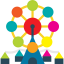 Ferris wheel icon 64x64