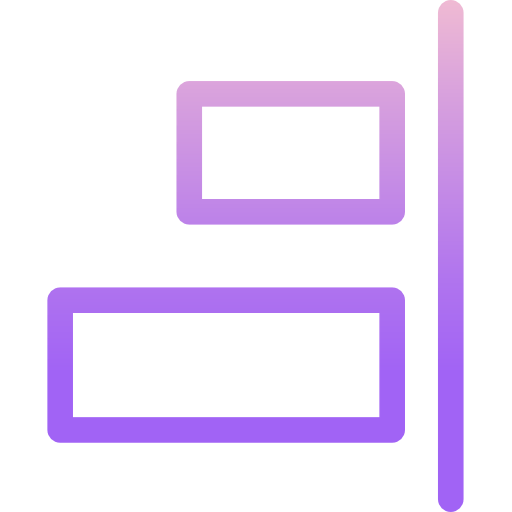 Right alignment icon