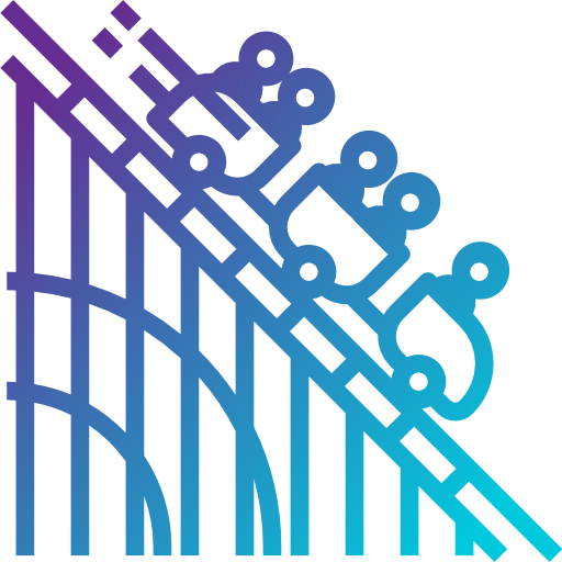 Roller coaster icon