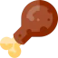 Chicken leg icon 64x64