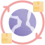 Worldwide shipping icon 64x64