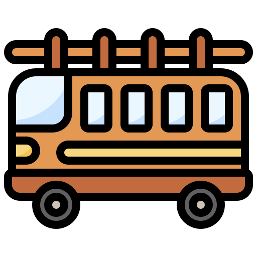 Camper van icon