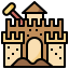 Sand castle icon 64x64
