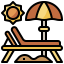 Sunbed icon 64x64