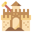 Sand castle icon 64x64