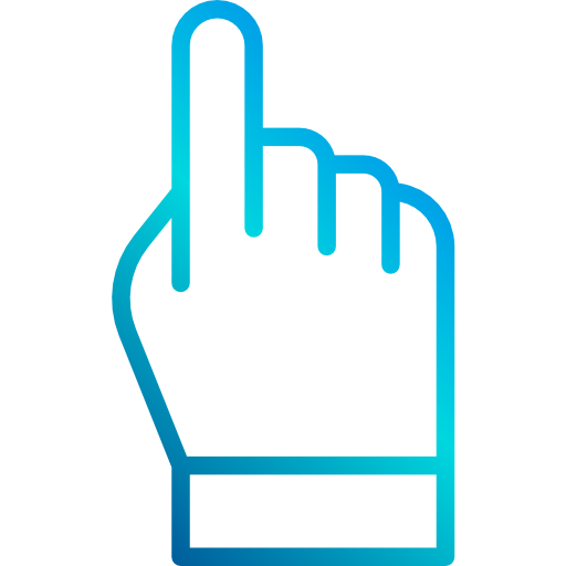 Hand cursor icon