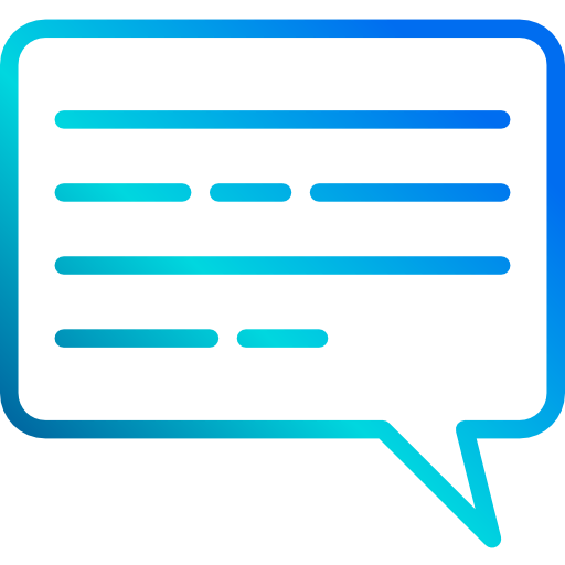 Chat bubble icon