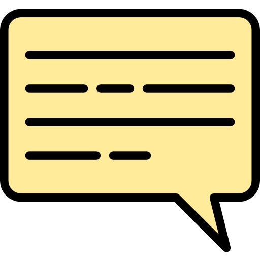 Chat bubble icon