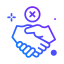 No handshake ícono 64x64