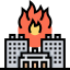 Burning house biểu tượng 64x64