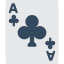 Ace of clubs icon 64x64