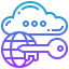 Cloud password icon 64x64