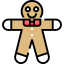 Gingerbread man icon 64x64