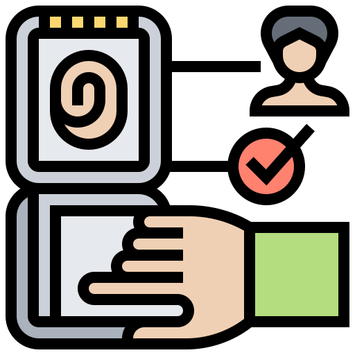 Biometric identification icon
