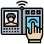 Biometric recognition icon 64x64