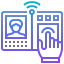 Biometric recognition icon 64x64