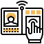 Biometric recognition icon 64x64