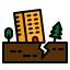 Earthquake icon 64x64
