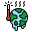 Global warming icon 64x64