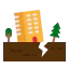 Earthquake icon 64x64