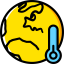 Global warming icon 64x64