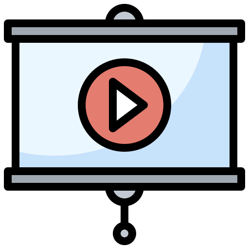 Projector screen icon