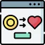 Online donation icon 64x64