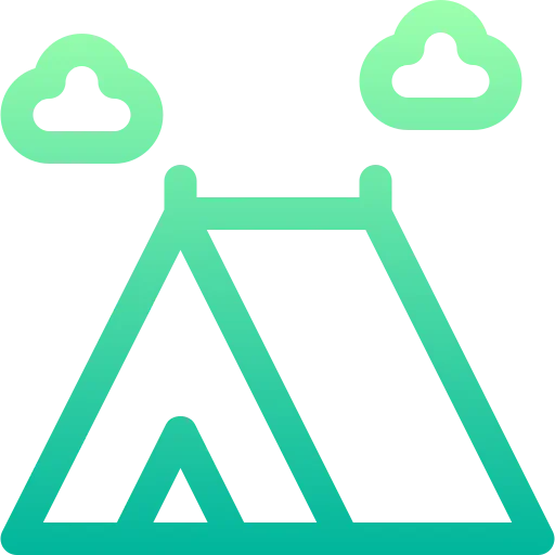 Camping tent icon