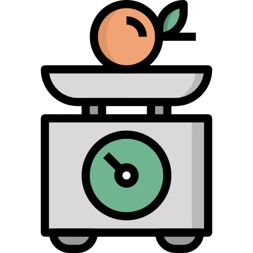 Weight scale icon