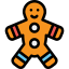 Gingerbread man icon 64x64