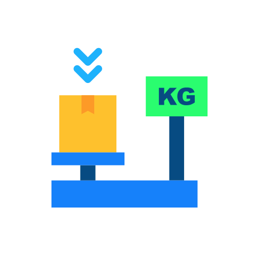 Parcel weight icon