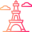 Eiffel tower icon 64x64