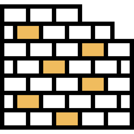 Brick wall icon