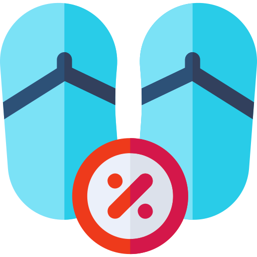 Flip flops icon