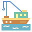 Fishing boat icon 64x64