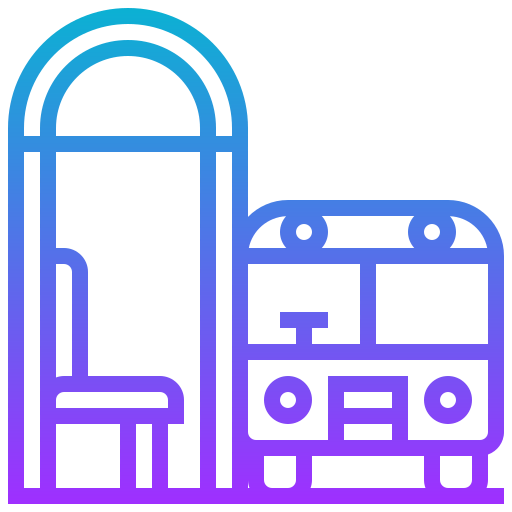 Bus stop icon