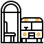 Bus stop icon 64x64