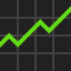 Line chart icon 64x64