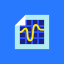 Line chart icon 64x64