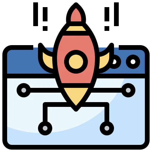 Cyber attack icon