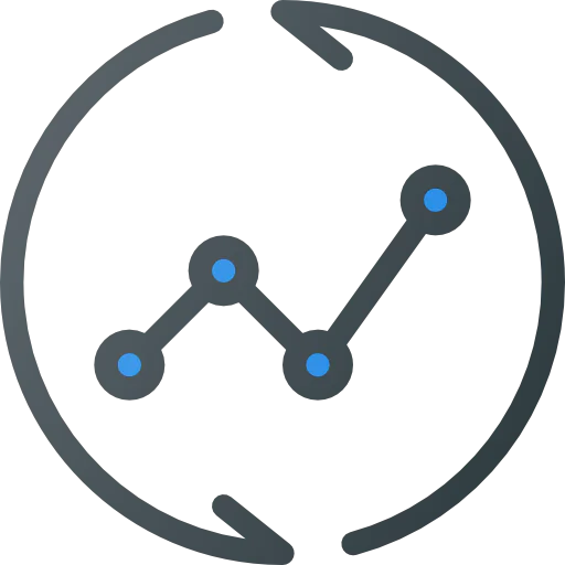 Line chart icon